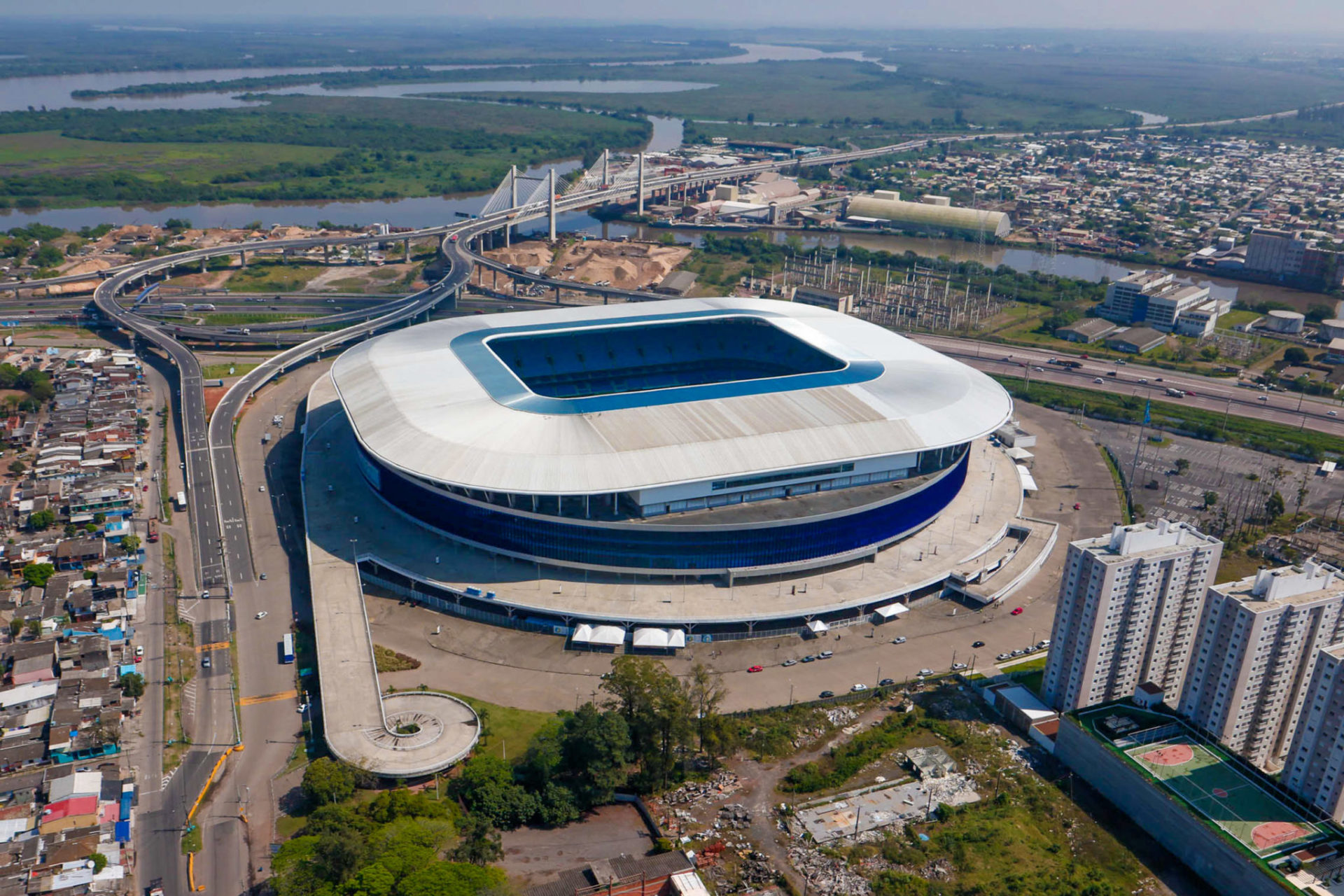 Arena do Grêmio, localizada no Bairro Humaitá, na Capital. Foto: Luciano Lanes/Arquivo PMPA