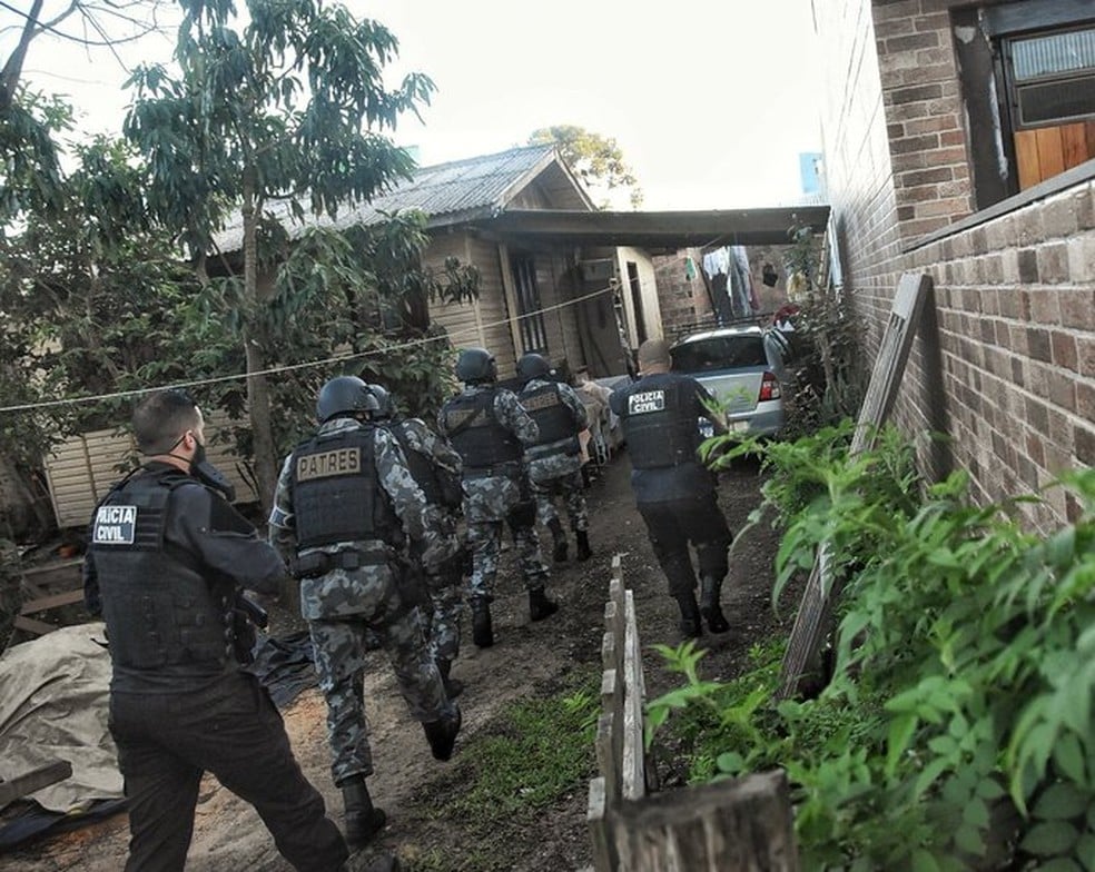 500 policiais civis e militares participaram da ofensiva. Foto: Divulgação/Polícia Civil