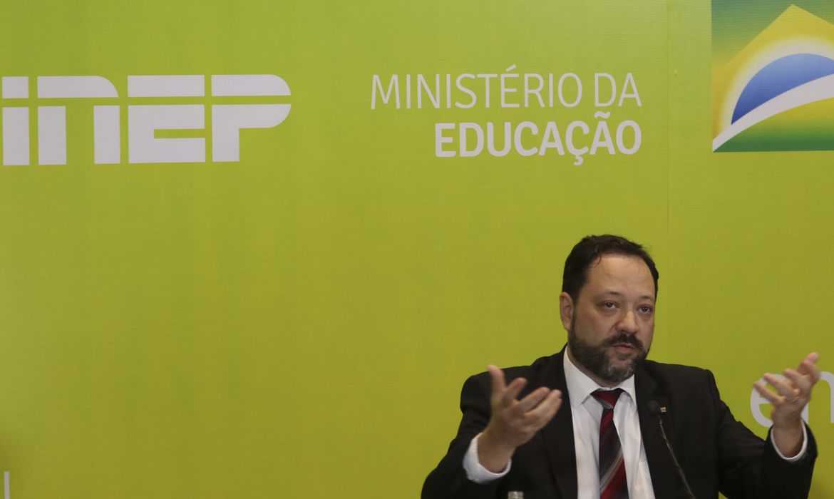 O presidente do Inep, Alexandre Lopes. Foto: Marcello Casal/Agência Brasil
