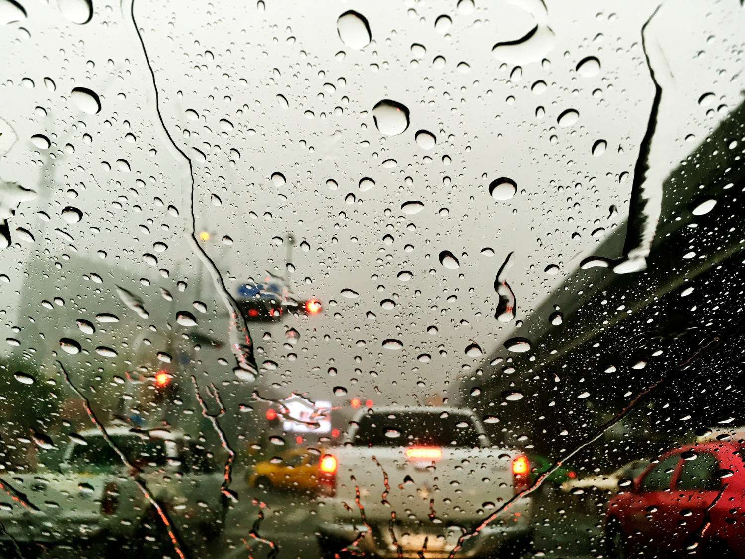 trânsito chuva